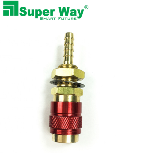 6mm Brass TIG Welding Torch Quick Connector Adapter