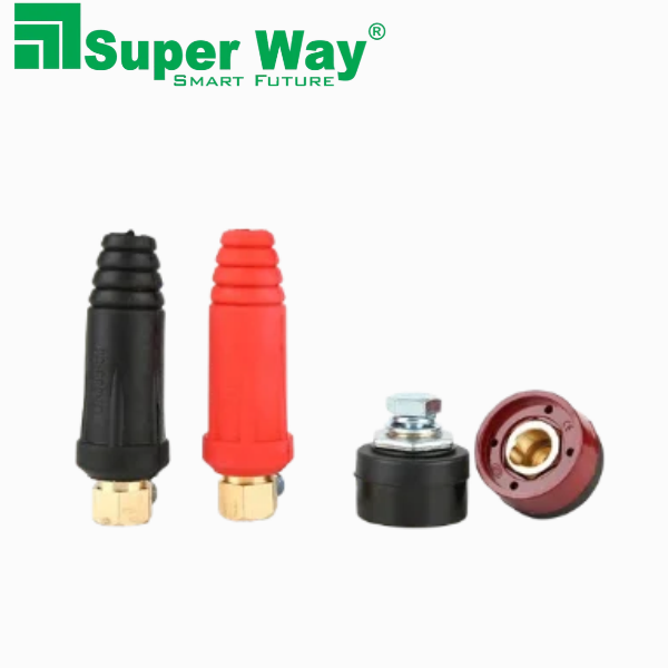 Electric Welding Machine Plug Socket Red Black