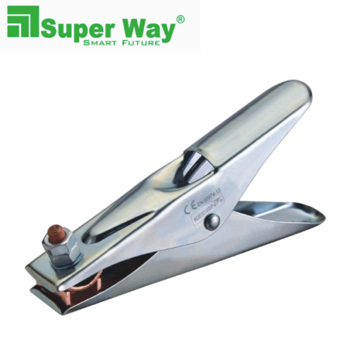 Silver Earth Clamp with Steel Fittings 400 Amp