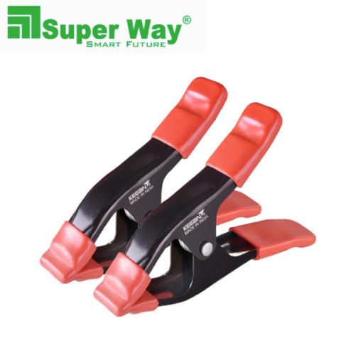 Heavy Duty Metal Spring Clamp 2 Inch Jaw Opening Pack of 2