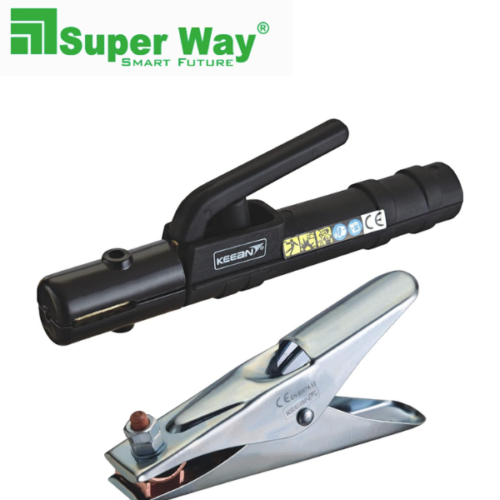 ARC Welding Euro Style Electrode Holder and Earth Clamp Combo 400 AMP